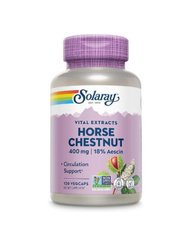 Solaray Castaño de Indias 450mg, 100 Cápsulas: Apoyo Circulatorio