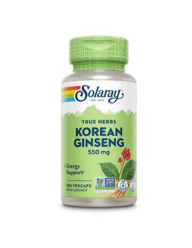 Solaray Ginseng Coreano, 100 Cápsulas: Energía y Vitalidad Solaray Ginseng Coreano, 100 Cápsulas: Energía y Vitalidad