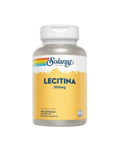 Solaray Lecitina 1200mg, 100 Cápsulas: Apoyo Cognitivo y Metabólico