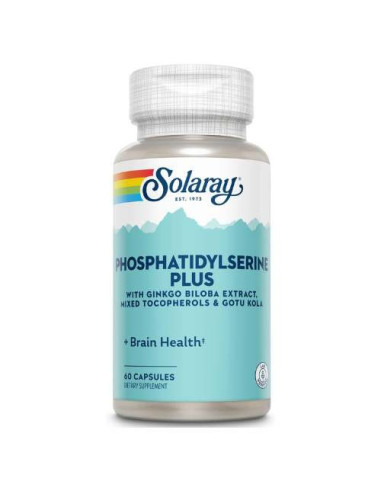 Solaray Fosfatidilserina 100mg, 60 Cápsulas: Apoyo Cognitivo y Memoria