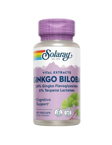 Solaray Ginkgo Biloba Plus: Mejora de Memoria y Circulación