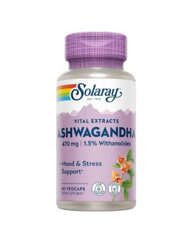 Solaray Ashwagandha Extracto: Adaptógeno para Estrés y Energía