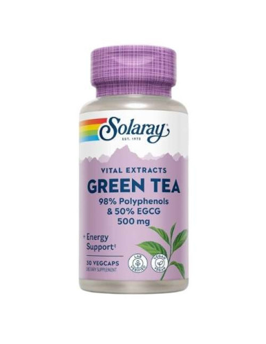 Solaray Extracto de Té Verde con Vitamina C: Antioxidante y Energizante Natural