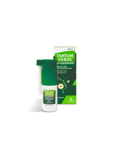 Tantum Verde spray bucal 0.51mg 30ml alivio dolor garganta Tantum Verde spray bucal 0.51mg 30ml alivio dolor garganta