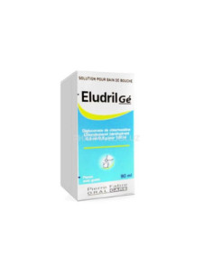 Pierre Fabre Eludril Gé Solución Enjuague Bucal, 90 ml: Antiséptico con clorhexidina