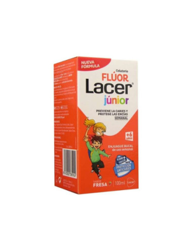 Lacer Flúor Junior Colutorio 100ml anticaries infantil