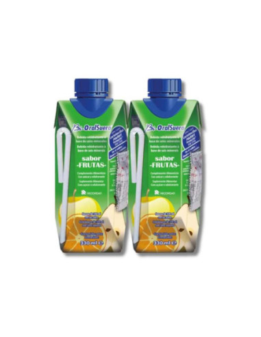 Be-OralSuero sabor frutas bebida hidratación 330ml