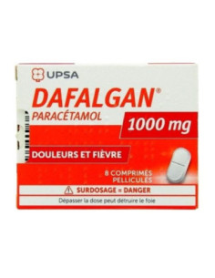 Dafalgan Paracetamol 1000 mg 8 comprimidos: Analgésico para aliviar dolor y fiebre.