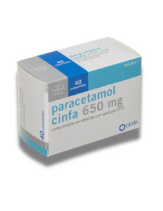 Paracetamol Cinfa 650mg, 40 Comprimidos: Para Dolor y Fiebre