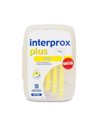 Interprox Plus Mini 10 Unidades: Cepillos Interdentales Mini para Espacios Estrechos Interprox Plus Mini 10 Unidades: Cepillos Interdentales Mini para Espacios Estrechos