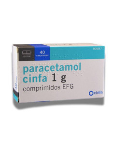Paracetamol Cinfa 1g, 40 Comprimidos: Alivio del Dolor y la Fiebre