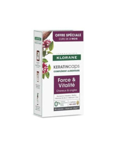 Klorane Keratinecaps 3x30: Complemento Alimenticio para Fortalecer Cabello y Uñas