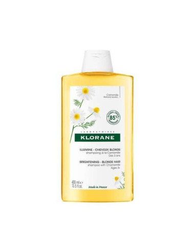 Klorane Champú de Camomila Rubio 400ml: Ilumina y Realza el Cabello Rubio Natural Klorane Champú de Camomila Rubio 400ml: Ilumina y Realza el Cabello Rubio Natural