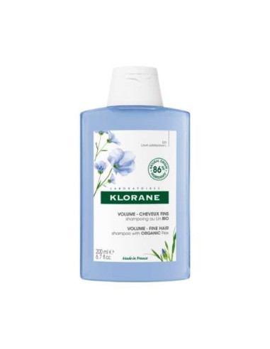 Klorane Champú de Fibras de Lino 200ml: Aporta Volumen y Ligereza al Cabello Fino Klorane Champú de Fibras de Lino 200ml: Aporta Volumen y Ligereza al Cabello Fino