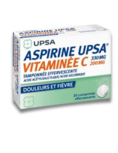 Aspirina UPSA con Vitamina C 330mg + 200mg: Para Aliviar Dolor y Fiebre Moderados