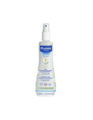 Mustela Agua Refrescante y Peinadora 200ml: Hidratación y Peinado Suave para el Bebé