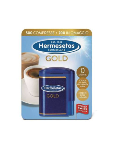 Hermesetas Gold 500 + 200 Comprimidos: Endulzante de Mesa con Fórmula Mejorada