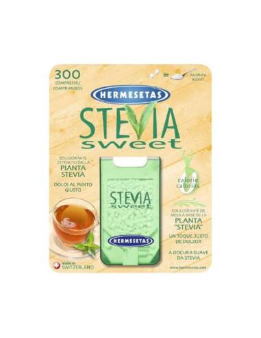 Hermesetas Stevia Sweet 300 Comprimidos: Endulzante Natural a Base de Stevia