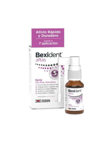 Isdin Bexident Afta Spray 15ml: Alivio Instantáneo para Aftas y Úlceras Bucales Isdin Bexident Afta Spray 15ml: Alivio Instantáneo para Aftas y Úlceras Bucales